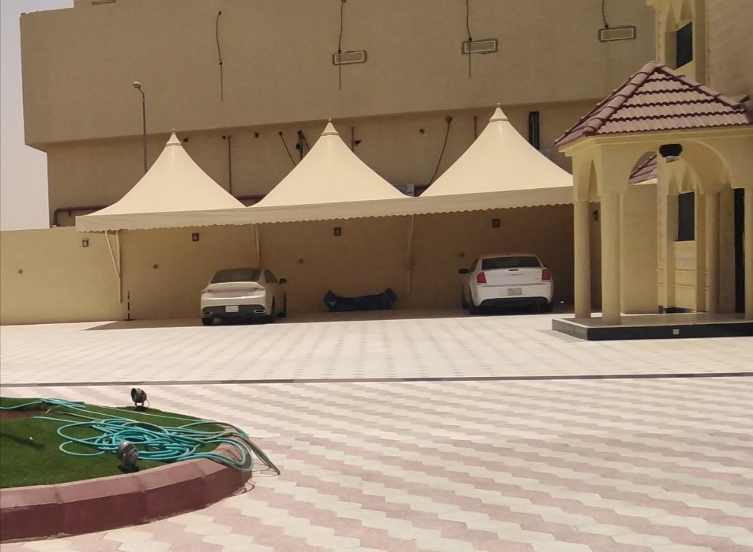مظلات خارجية قماش للمنازل والسيارات الرياض